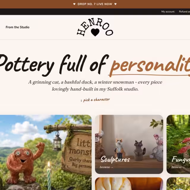 Henroo Pottery: Building a WooCommerce Shop for One-Off Pieces